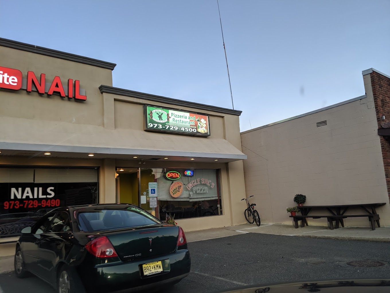 Uncle Sal's Pizzeria and Restaurant storefront, Sparta New Jersey